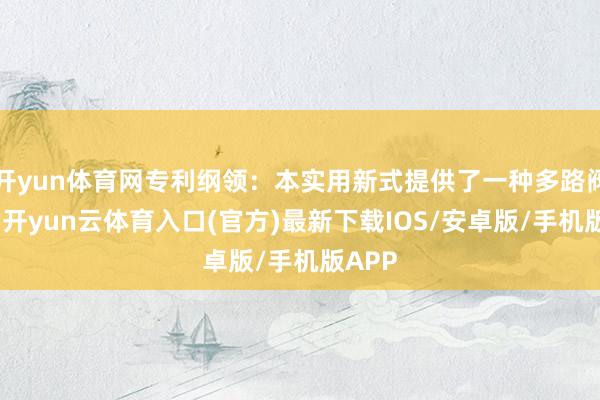 开yun体育网专利纲领：本实用新式提供了一种多路阀装配-开yun云体育入口(官方)最新下载IOS/安卓版/手机版APP
